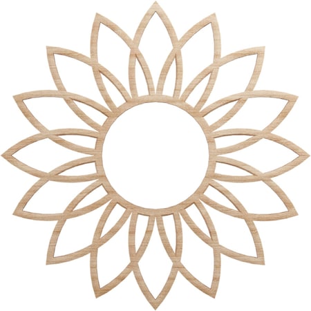 Ekena Millwork Daisy Wood Fretwork Pierced Ceiling Medallion, Alder, 16"OD x 5 5/8"ID x 3/8"T CMWP16X16X0375DAAL